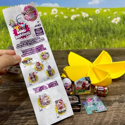 Disney 5 Surprise Capsule Toys Mini Brands Series 3 Mystery Blind Box Fashion Surprise Ball Cartoon Figures Collectible Toys Beauty World Shop