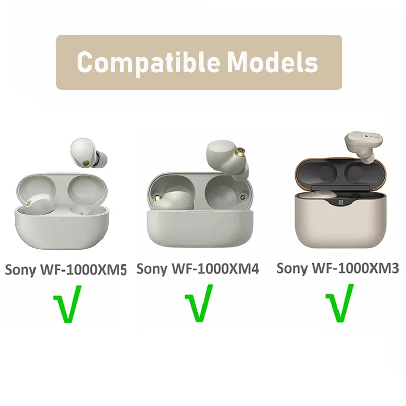 Replacement Memory Foam Ear Tips Cushion Earbuds For Sony WF-1000XM5 WF-1000XM4 WF-1000XM3 Eartips Anti Slip Earphone Earplugs