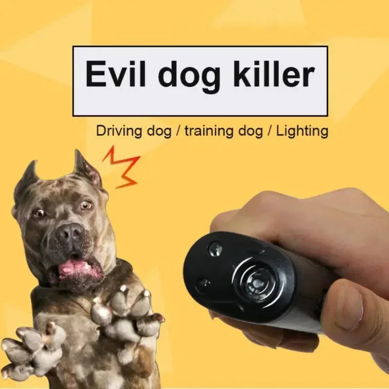 New Ultrasonic Pet Dog Repeller Anti Barking Stop Bark Training Device High Power Dog Training Repellents Without Battery Pet Beauty World Shop