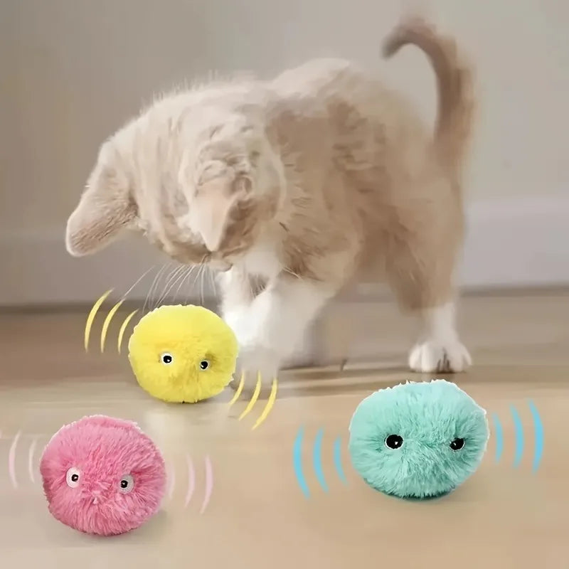 1/3Pcs Interactive Ball Smart Cat Dog Toys Plush Electric Catnip Training Toy Kitten Touch Sounding Pet Product Squeak Toy Ball Beauty World Shop