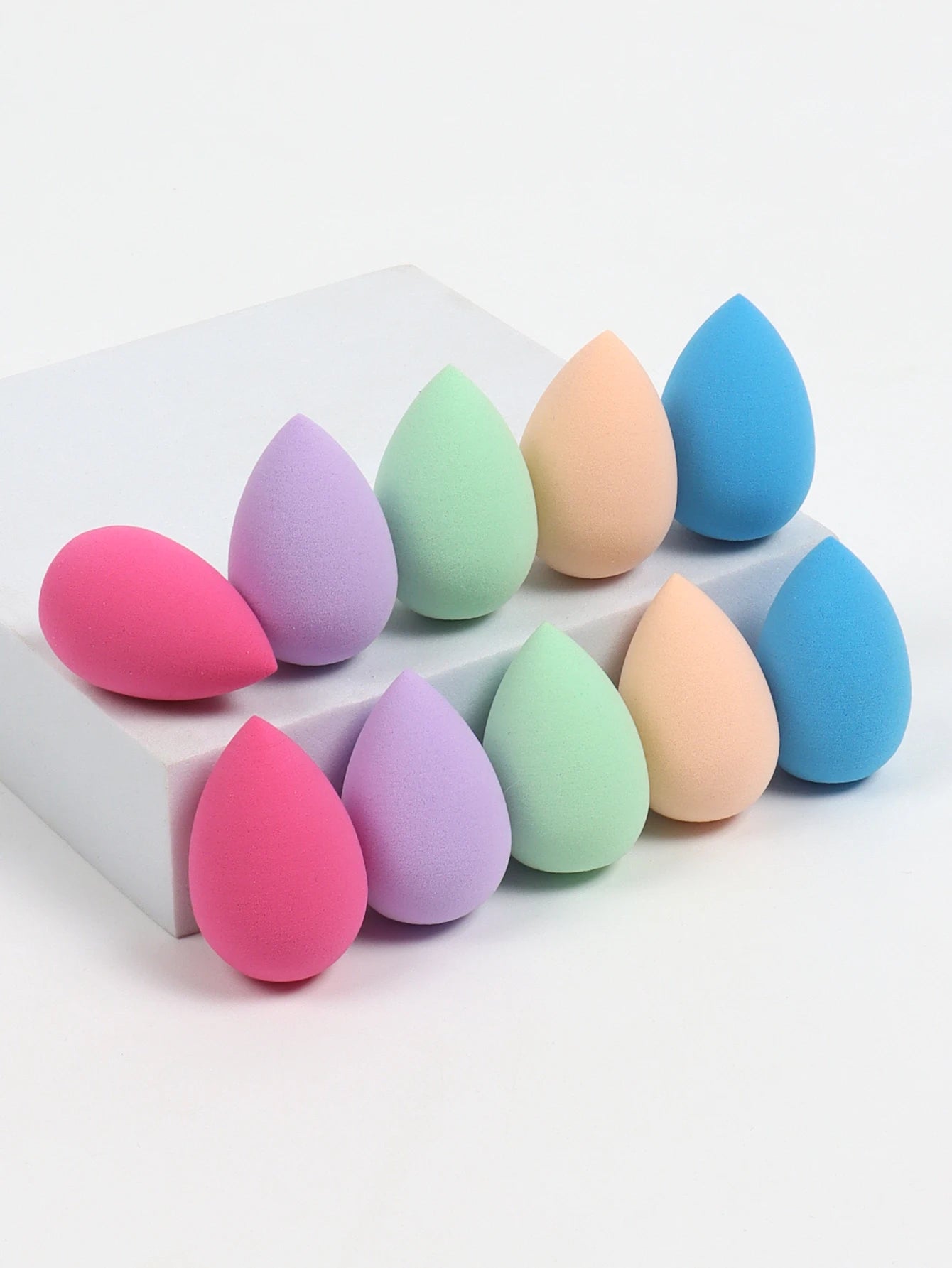 10 件 Mini Makeup Sponge Powder Puff Beauty Sponge for Makeup Concealer Liquid Foundation Face Cosmetic Puff Make up Sponge Beauty World Shop