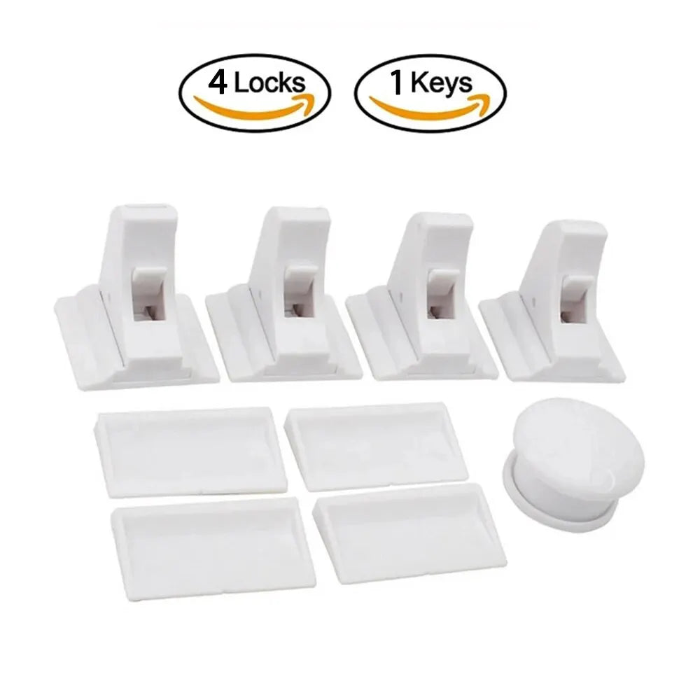 Baby Safety Lock Invisible Lock Kids Security Drawer Latch Cabinet Door Magnetic Child Safety Lock Limiter Children Protection Beauty World Shop