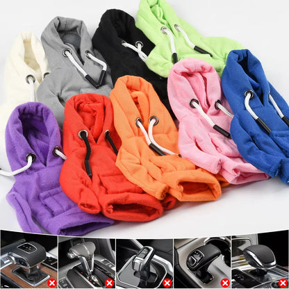 Gear Shift Mini Hoodie Cover Shift Cover Gear Handle Decoration Fits Manual Automatic Universal Car Shift Lever Interior Decor Beauty World Shop