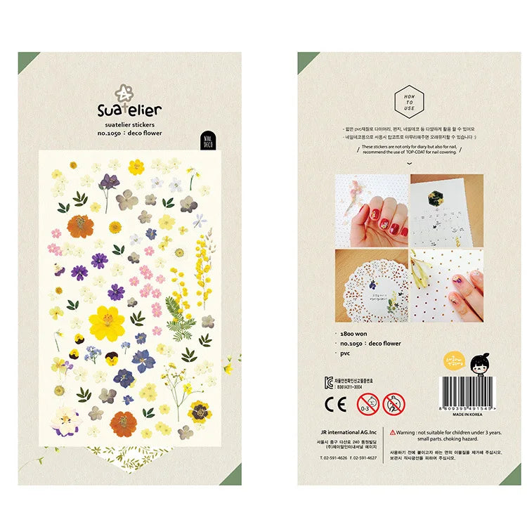 Korean Import Original Suatelier Collection Kawaii Daily Stickers Scrapbooking Diy Journal Stationery Sticker Deco Art Supplies Beauty World Shop