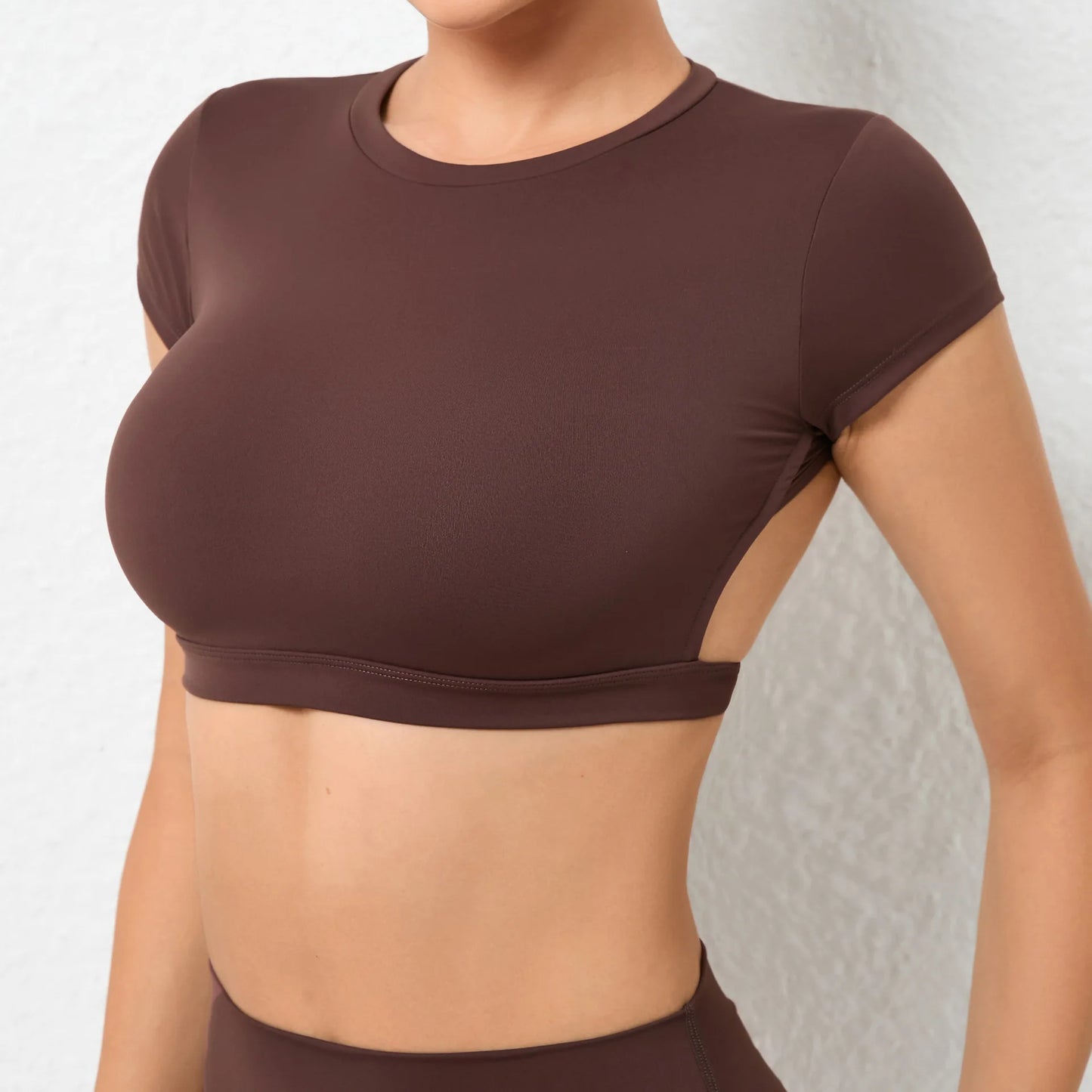 Hearuisavy Sports Shirts Breathable Workout Tops Fitness Sportswear Female Backless Yoga Clothing Sport Crop Tops Women Gym Top Beauty World Shop