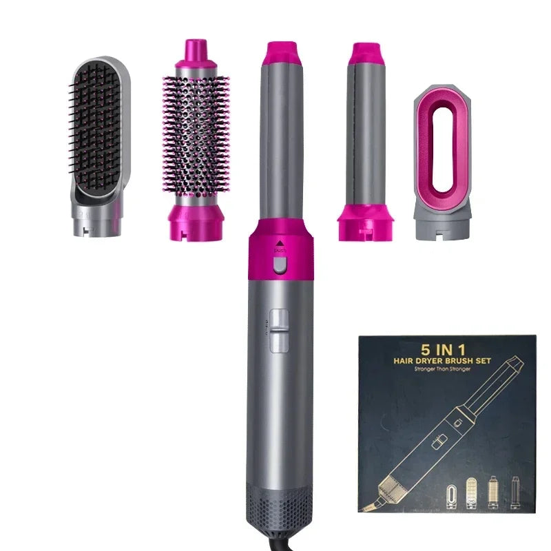 5 in 1 Hair Dryer Brush Hot Comb Set Professional Curling Iron Hair Straightener Styling Tool For Professional Hair Dryer Beauty World Shop