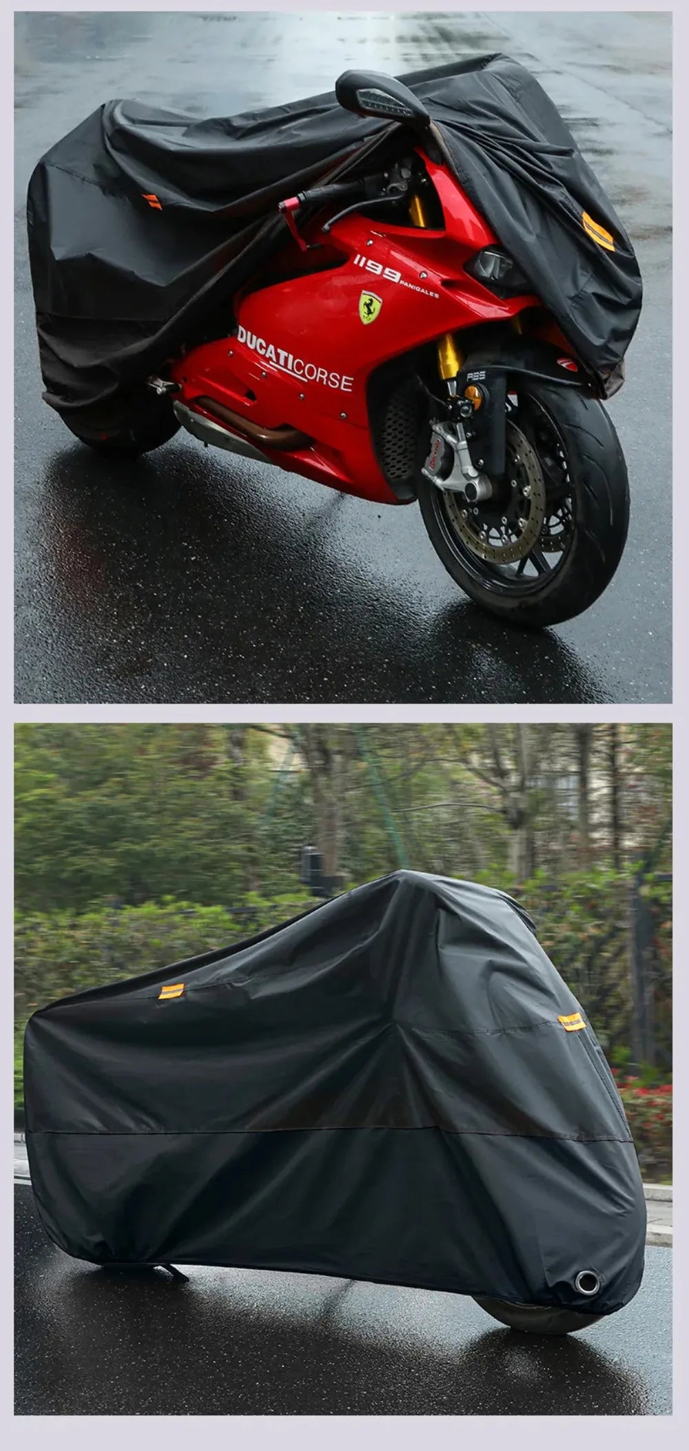 Motorcycle Thick 190T Waterproof Universal Outdoor Uv Electric Bike Protective Motorbike Dust Rain Sunshade Cover for All Season Beauty World Shop