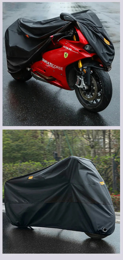 Motorcycle Thick 190T Waterproof Universal Outdoor Uv Electric Bike Protective Motorbike Dust Rain Sunshade Cover for All Season Beauty World Shop