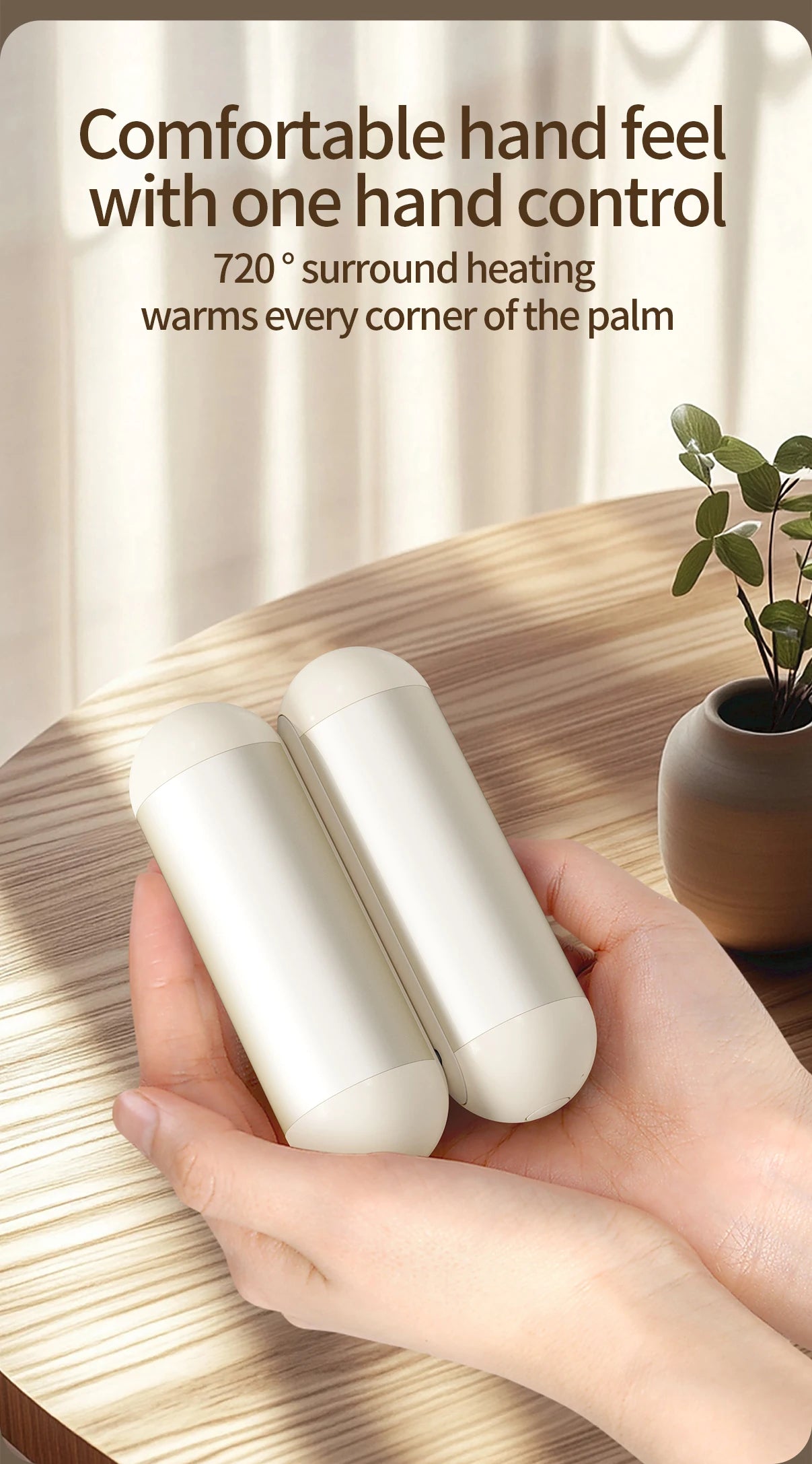 Hand Warmers Rechargeable 2 Pack Magnetic 3 Settings Fast Heating Electric Portable Pocket Heater for Women Men Outdoor Camping Beauty World Shop