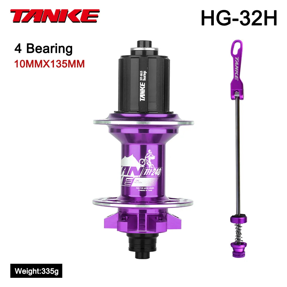 TANKE 120 Click Hub Bearing MTB Hub Front Rear 32 36 Holes Disc Brake Bicycle Hubs 7 8 9 10 11 12 Speed Quick Release 6 Pawl Hub Beauty World Shop