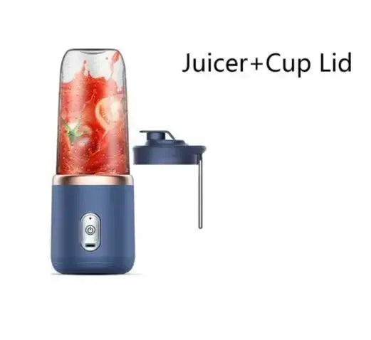 Portable Juicer Blender 400ml Electric Fruit Juicer USB Charging Lemon Orange Fruit Juicing Cup Smoothie Blender Machine 2cups Beauty World Shop