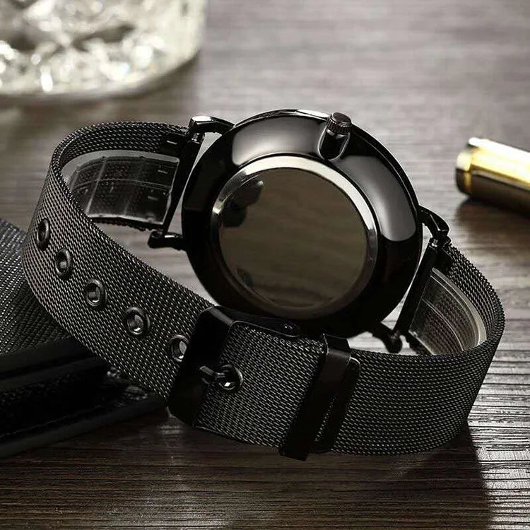 Minimalist Mens Fashion Ultra Thin Watches Simple Men Business Stainless Steel Mesh Belt Quartz Wrist Watch Relogio Masculino Beauty World Shop
