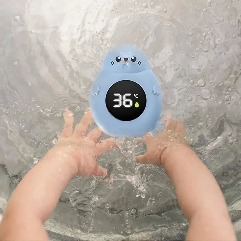 Baby bath thermometer Tub Temperature Monitor Hot Cold Water Resistant Temperature Warning Monitor Upgraded Sensor LED display Beauty World Shop