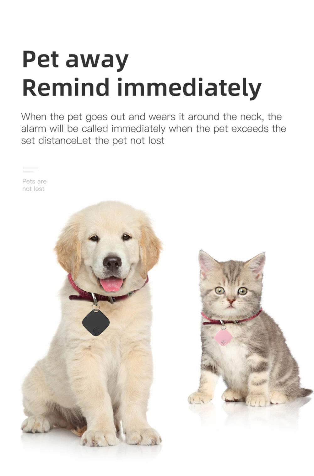 Smart Bluetooth GPS Tag Tracker Work with Android IOS APP Anti Lost Reminder Device Anti-loss Rated Locator Car Key Pet Finder Beauty World Shop