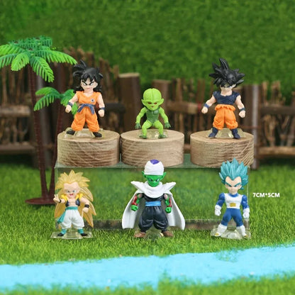 Dragon Ball Z Super Saiyan Son Goku Son Gohan Vegeta Broly Piccolo Majin Buu Action Figure Set Anime Figurines Model Gifts Toys Beauty World Shop