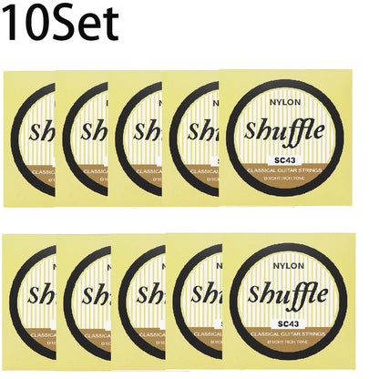 6 Pcs Strings Classical Guitar Strings Black Clear Nylon Guitarra Strings Sliver Plated Copper Wound String Guitar Accessories Beauty World Shop