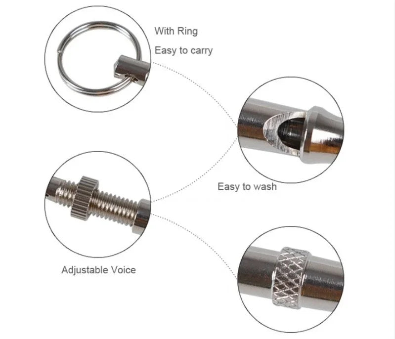 Dog Training Whistle Stop Barking Device Ultrasonic Training Flute Silent Whistle Control Tool Puppy Train Keychain Pet Supplies Beauty World Shop