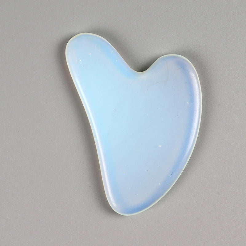 Heart Guasha Stone Face Rose Quartz Jade Massage Tool Chin Nose Lifting Firming Scraping Board Massage Facial Health Care Skin Beauty World Shop