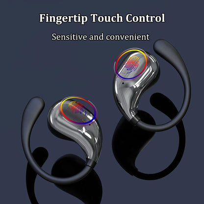 Bluetooth 5.4 Ear Hook Headphones TWS Wireless Earphones HiFi Stereo Waterproof Headsets LED Display Long Standby Touch Earbuds Beauty World Shop