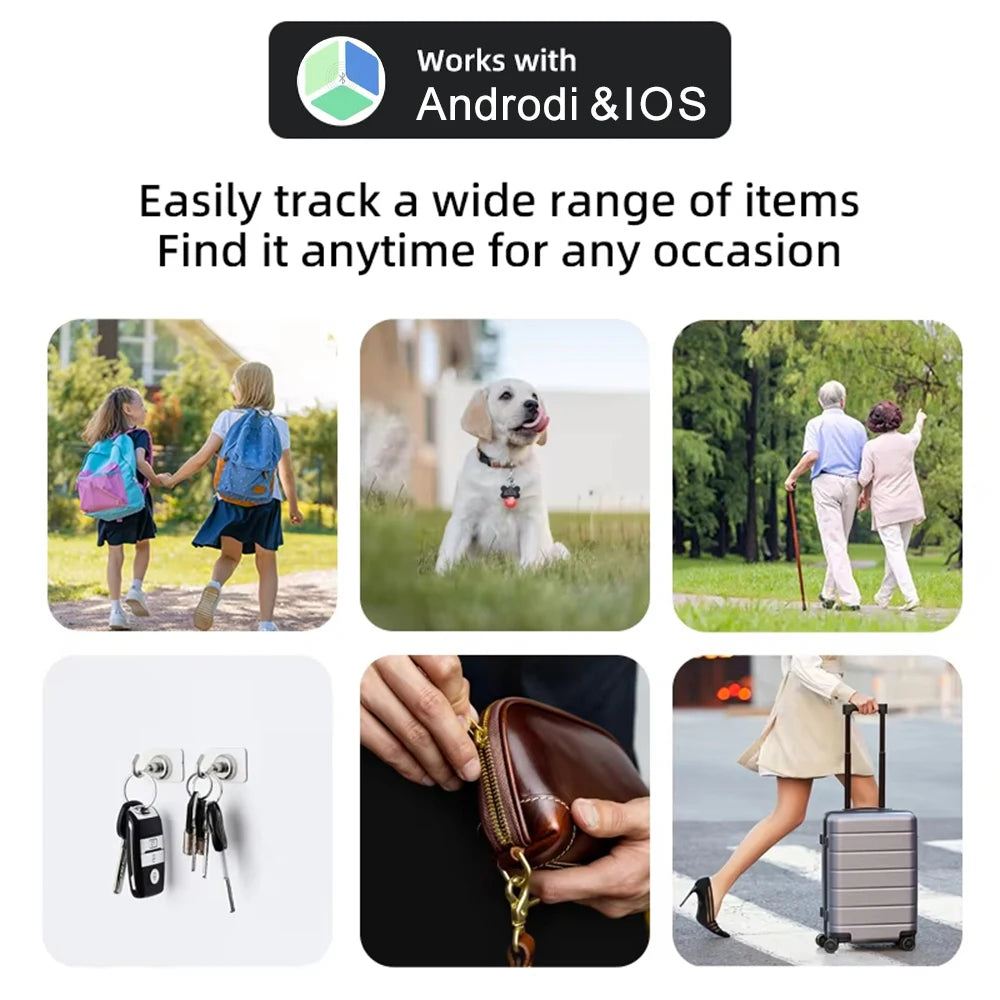 Smart Bluetooth GPS Tag Tracker Work with Android IOS APP Anti Lost Reminder Device Anti-loss Rated Locator Car Key Pet Finder Beauty World Shop