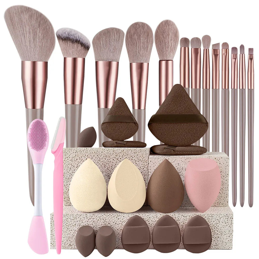 Makeup Brushes 8-29Pcs Makeup Kit Professional Women Cosmetic Soft Powder Brush Eyeshadow Foundation Full Set Travel Beauty Tool Beauty World Shop