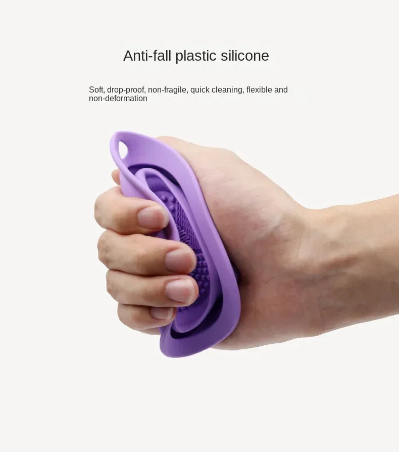 Silicone Makeup Brush Cleaner Folding Powder Puff Cleaning Bowl Eyeshadow Brushes Washing Soft Mat Beauty Tools Scrubber Box Beauty World Shop