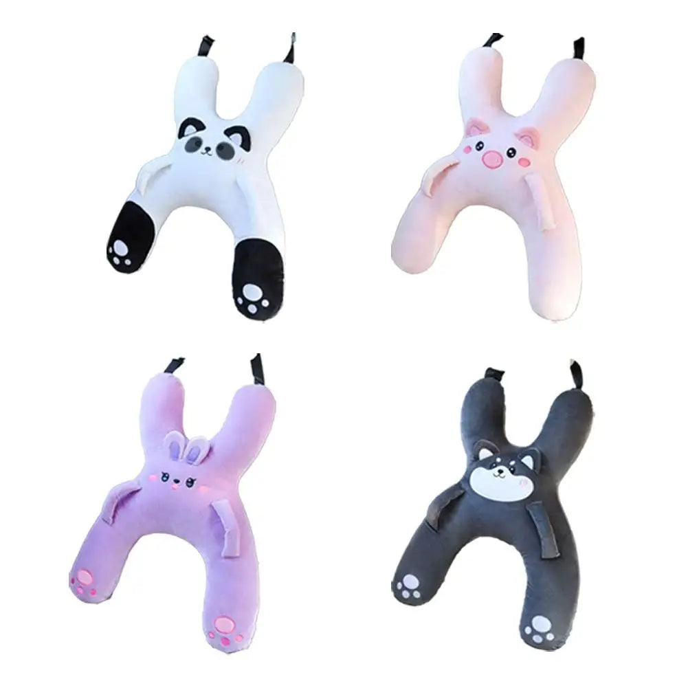 1Set Car Cute Cartoon Pillow Car Mounted Child Sleeping Pillow Car Removable Comfortable Breathable Headrest Lumbar Support Beauty Trend Shop