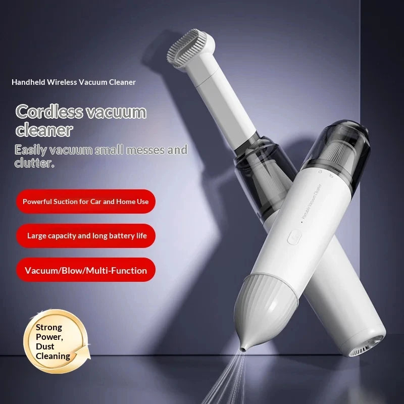 Vacuum Cleaner Mini Car Cleaning Powerful Suction Handheld Car Vacuum Cleaner Rechargeable for Car and Home Auto Vacuum Cleaner Beauty World Shop