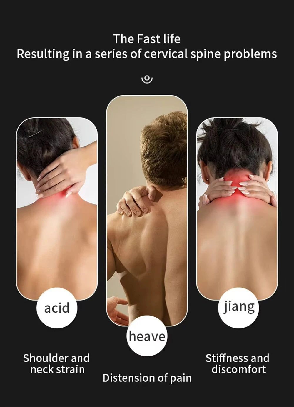 NEW Mini Smart Hanging Neck Shoulder Cervical Spine Massager Mini Portable Hot Compress Neck Artifact Dredging Neck Protector Beauty World Shop