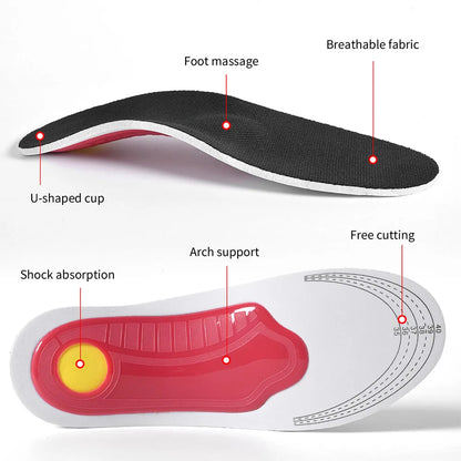 Orthotic Insole Arch Support Flatfoot Orthopedic Insoles For Feet Ease Pressure Of Air Movement Damping Cushion Padding Insole Beauty World Shop