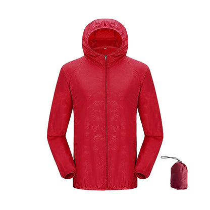 JNLN Men Women Waterproof Hiking Jackets Quick Dry Camping Windbreaker Unisex Outdoor Trekking Raincoat Anti UV Packable Clothes Beauty World Shop