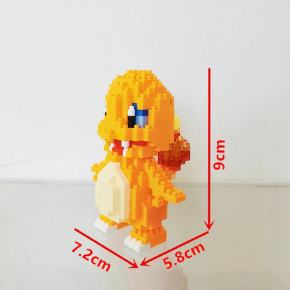 75 Style Building Blocks Assembly Anime Picachu Charizard Doll Blastoise Bulbasaur Gengar Bricks Figures Toy for Kid Gift Beauty World Shop
