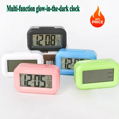 Alarm Clock Digital Clock LED Electronic With Backlight Snooze Calendar For Home Office Desktop Table Screen Display Watch Beauty World Shop