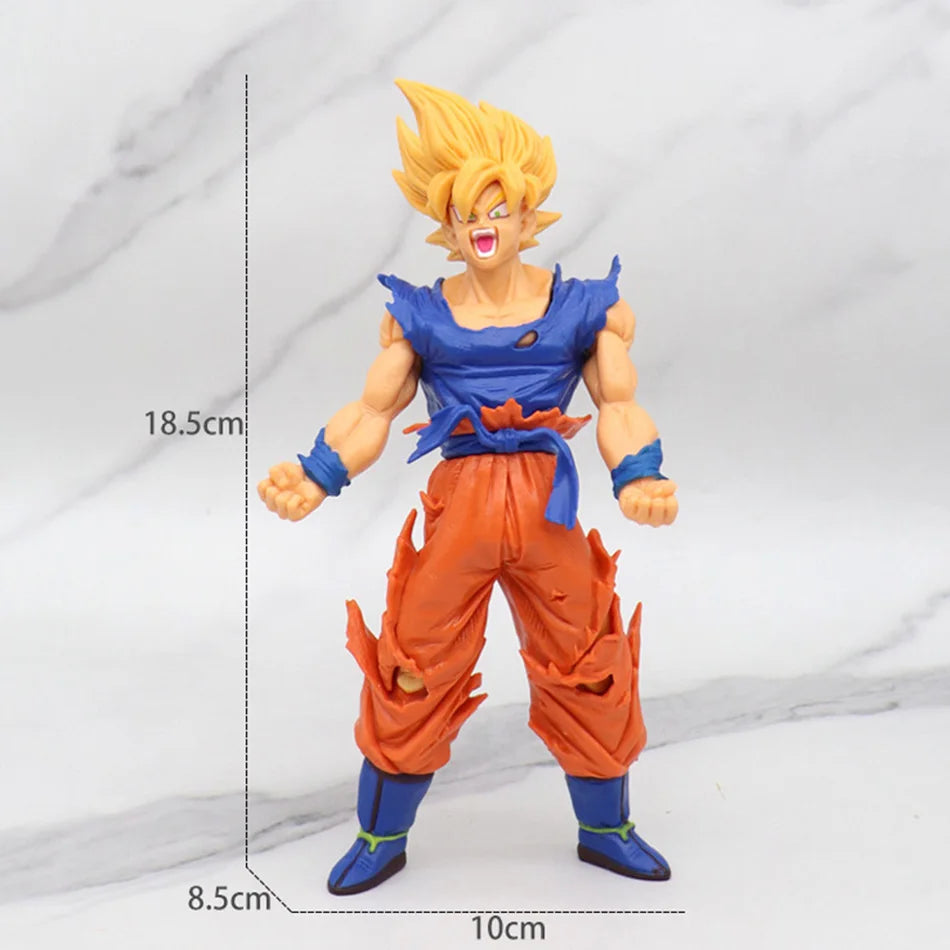 18 cm Son Goku Super Saiyan Figure Anime Dragon Ball Goku DBZ Action Figure Toys Model Gifts Collectible Figurines for Kids Toys Beauty World Shop