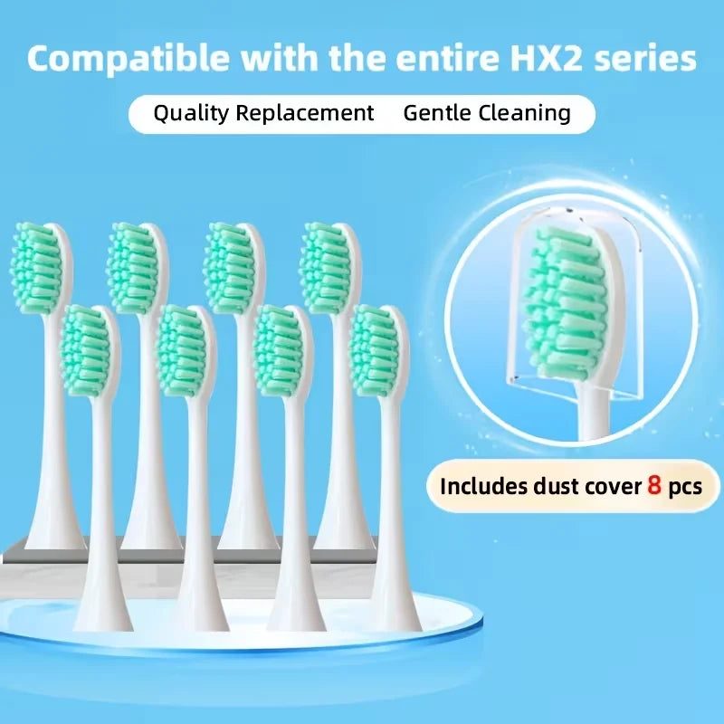 Replacement Toothbrush Head For Philips HX2033/HX2421/ HX2431/HX2451/HX2461/HX2471/HX2023 With Cover Brush Head Free Shipping Beauty World Shop