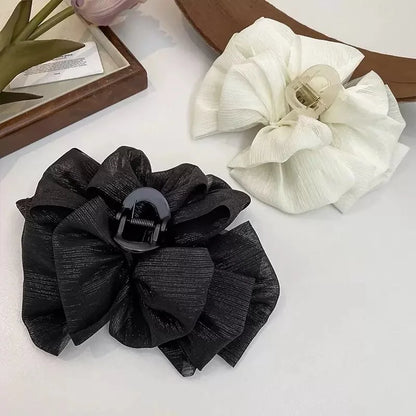 High-Grade Temperament Cloud Bubble Mesh Silver Silk Hair Clip For Women Beauty Trend Shop