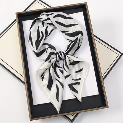 60Colors Luxury Scarf Women 70*70Cm Silk Feel Square Hair Wrapping Foulard Satin Shawl Big Size Head Bandana Hijab Handkerchief Beauty World Shop
