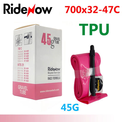 RideNow TPU Bike Inner Tube 700C 700x18 23 25 28 32 35 37 40 47C Road Bicycle Tire MTB Bike Camera 29x1.5 1.75 1.9 pneu aro Beauty World Shop