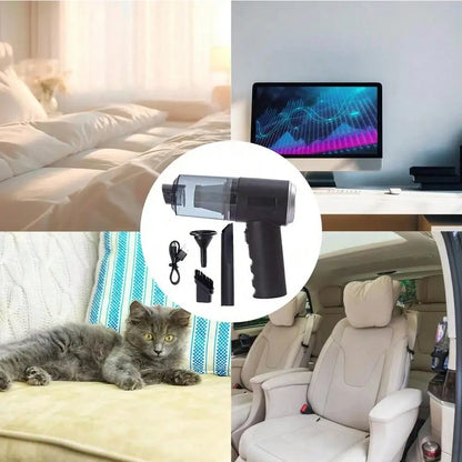 3 In 1 Integrated Suction And Blowing Vacuum Combination Vacuum Cleaner USB Charging Small Car Household Vacuum Cleaner Beauty World Shop