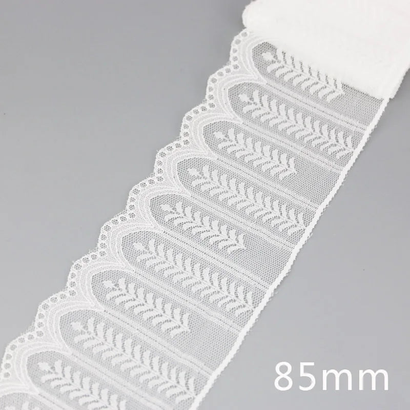 (5 yards/roll) white Lace ribbon fabric Webbing Decoration Lovely gift packing polyester Material Home Accessories Store
