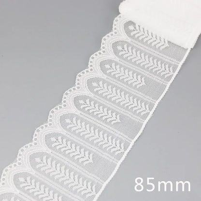 (5 yards/roll) white Lace ribbon fabric Webbing Decoration Lovely gift packing polyester Material Home Accessories Store