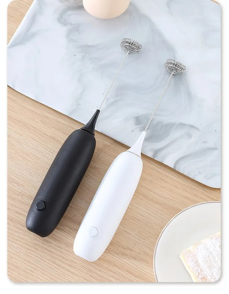 1PC Battery Model Handheld Egg Beater Froth Mixer Kitchen Automatic Coffee Milk Foaming Mixer Kitchen Whisk Tools Beauty World Shop
