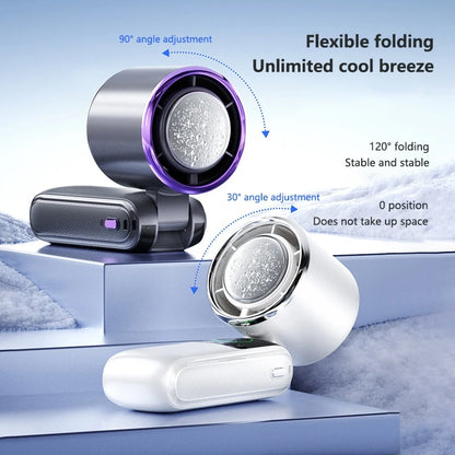 Portable Air Cooling Turbos Handheld Fan 100-Speed Adjustable Refrigeration Cooler 4000mAh LED Display USB Rechargeable