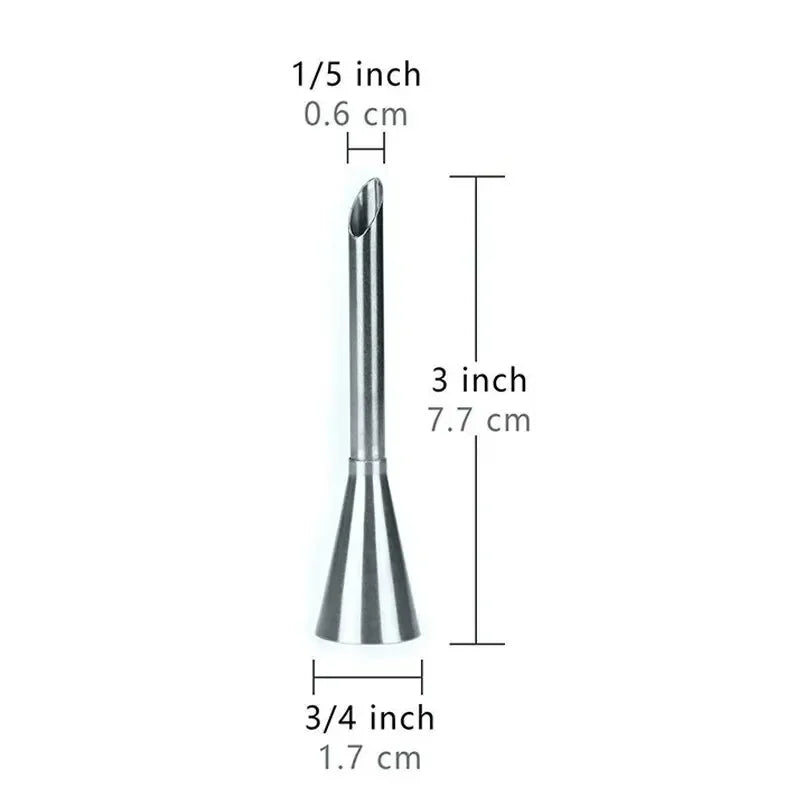 1PC Stainless Steel Puff Mouth Cake Puff Cream Flower Squeezer Western Pastry Cake Baking Tool Framed Mouth Baking Set Nozzle Beauty Trend Shop