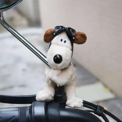 Cute Plush Puppy Car Turn Signal Switch Decor Steering Column Wiper Rod Lever Interior Ornament Beauty World Shop