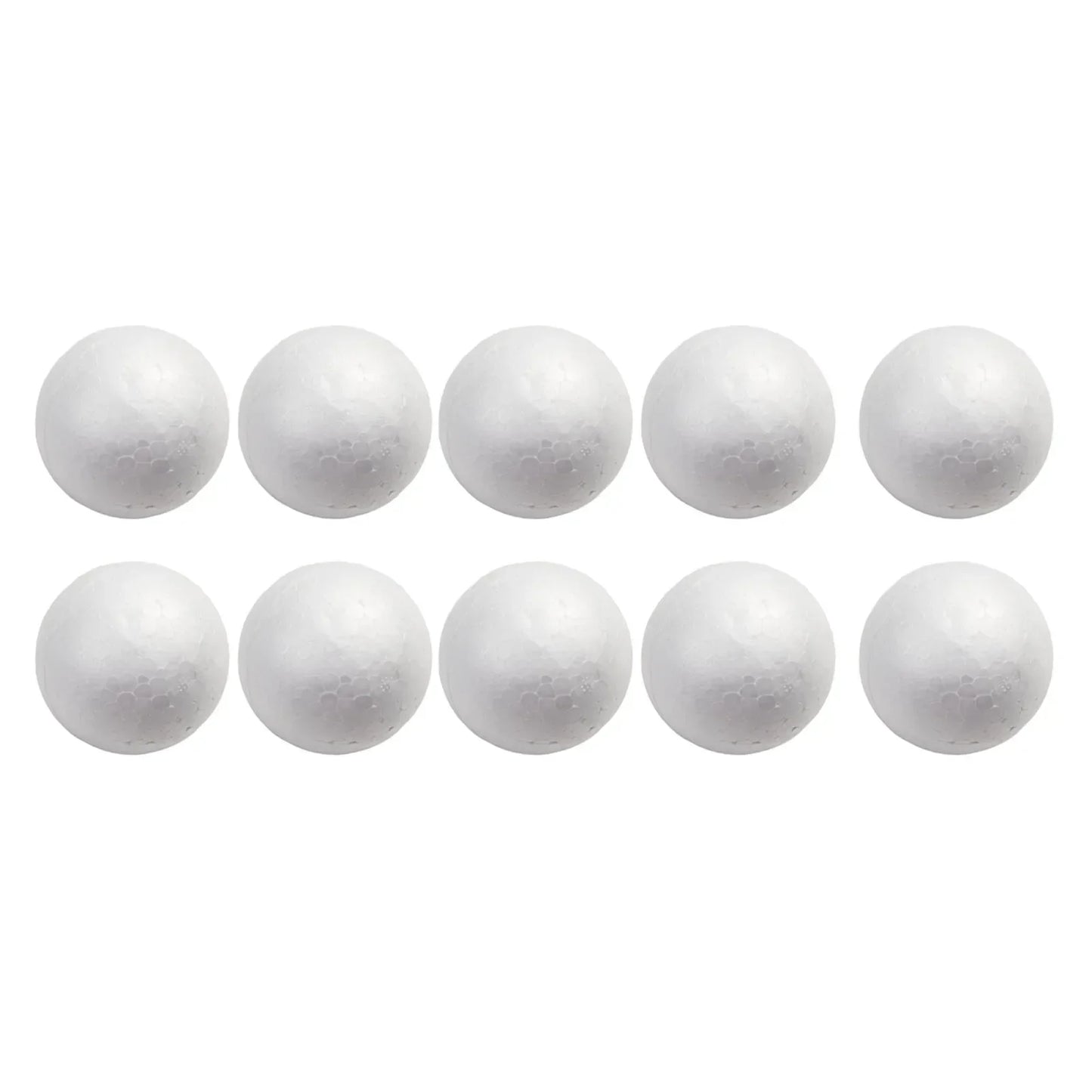 10pcs Solid Foam Ball Polystyrene Balls 50mm-100mm  Round DIY Accessory Handmade For Party Celebration Christmas Decoration Beauty World Shop