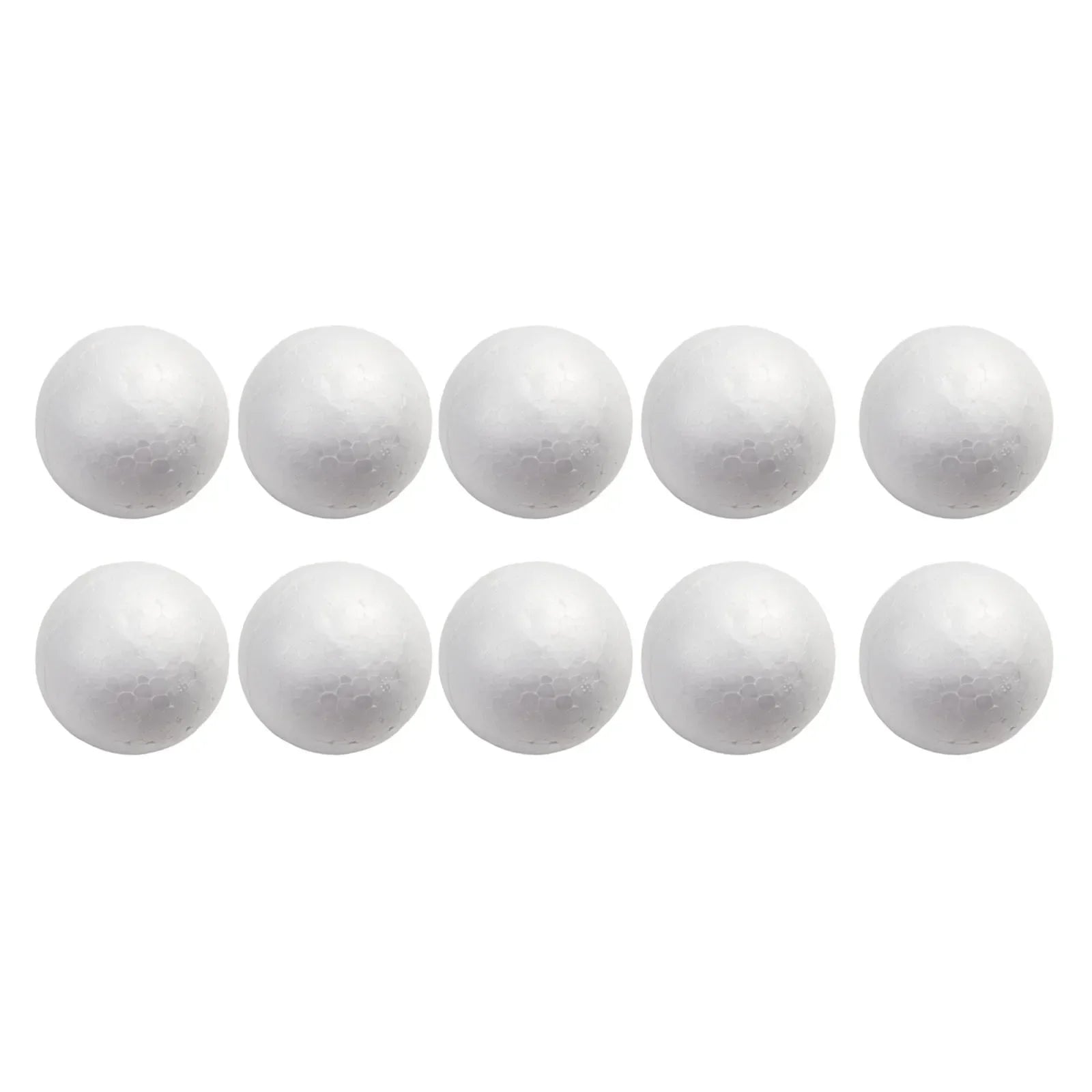 10pcs Solid Foam Ball Polystyrene Balls 50mm-100mm  Round DIY Accessory Handmade For Party Celebration Christmas Decoration Beauty World Shop