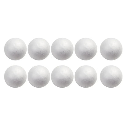 10pcs Solid Foam Ball Polystyrene Balls 50mm-100mm  Round DIY Accessory Handmade For Party Celebration Christmas Decoration Beauty World Shop