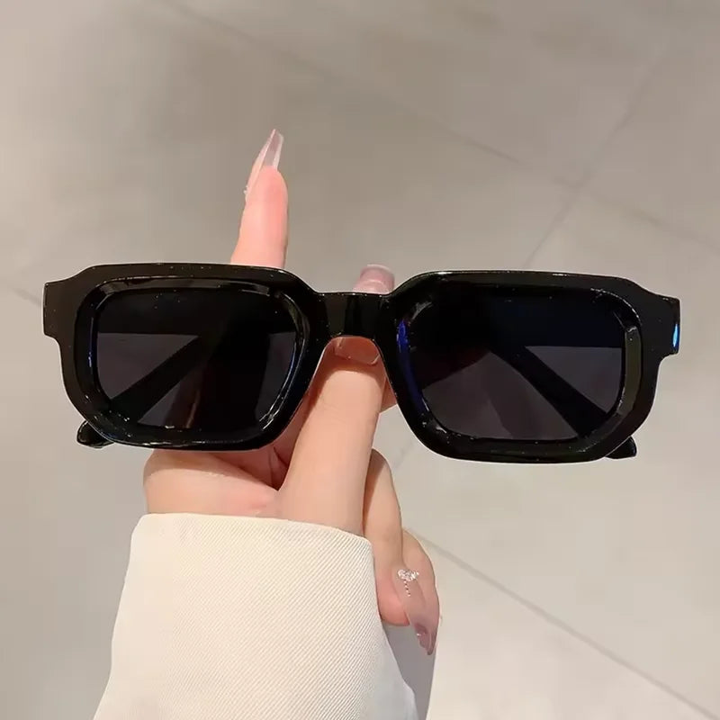 New Men Vintage Rectangle Frame Sunglasses Fashion Retro Sun Glasses Luxury Brand Design Glasses UV400 Eyewear Women Goggles Beauty World Shop