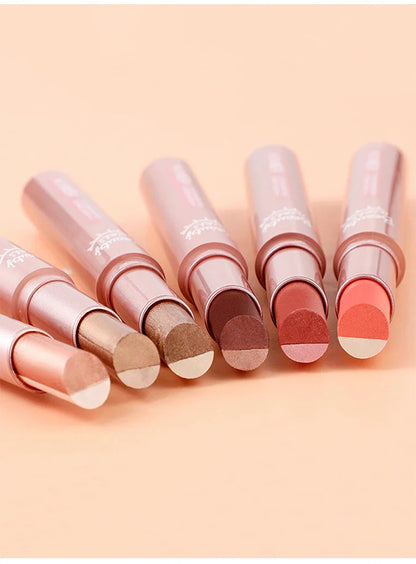 Gradient two-color eye shadow pen waterproof, sweat proof, not easy to smudge, pearlescent, fine shiny, lazy eye shadow s Beauty Trend Shop